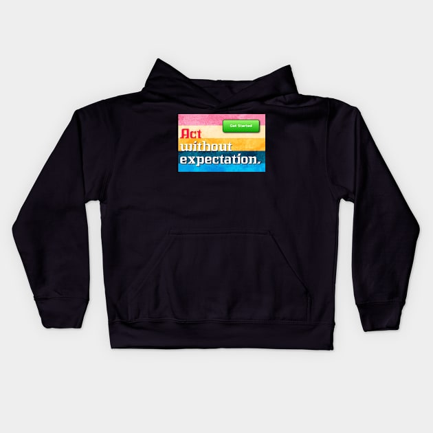 Success Quote Kids Hoodie by ak3shay